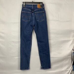 Levi’s Jeans Women’s 26x31 High Slim 70’s Straight Hem Slit Red Tag